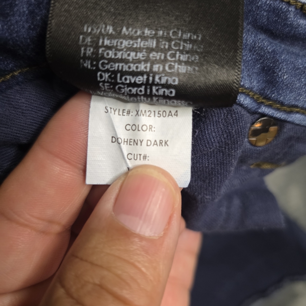 Liverpool dohney dark wash cropped jeans rolledhem size 10 style XM2150A4 - Picture 5 of 9